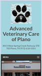 Mobile Screenshot of advancedvetcare.com